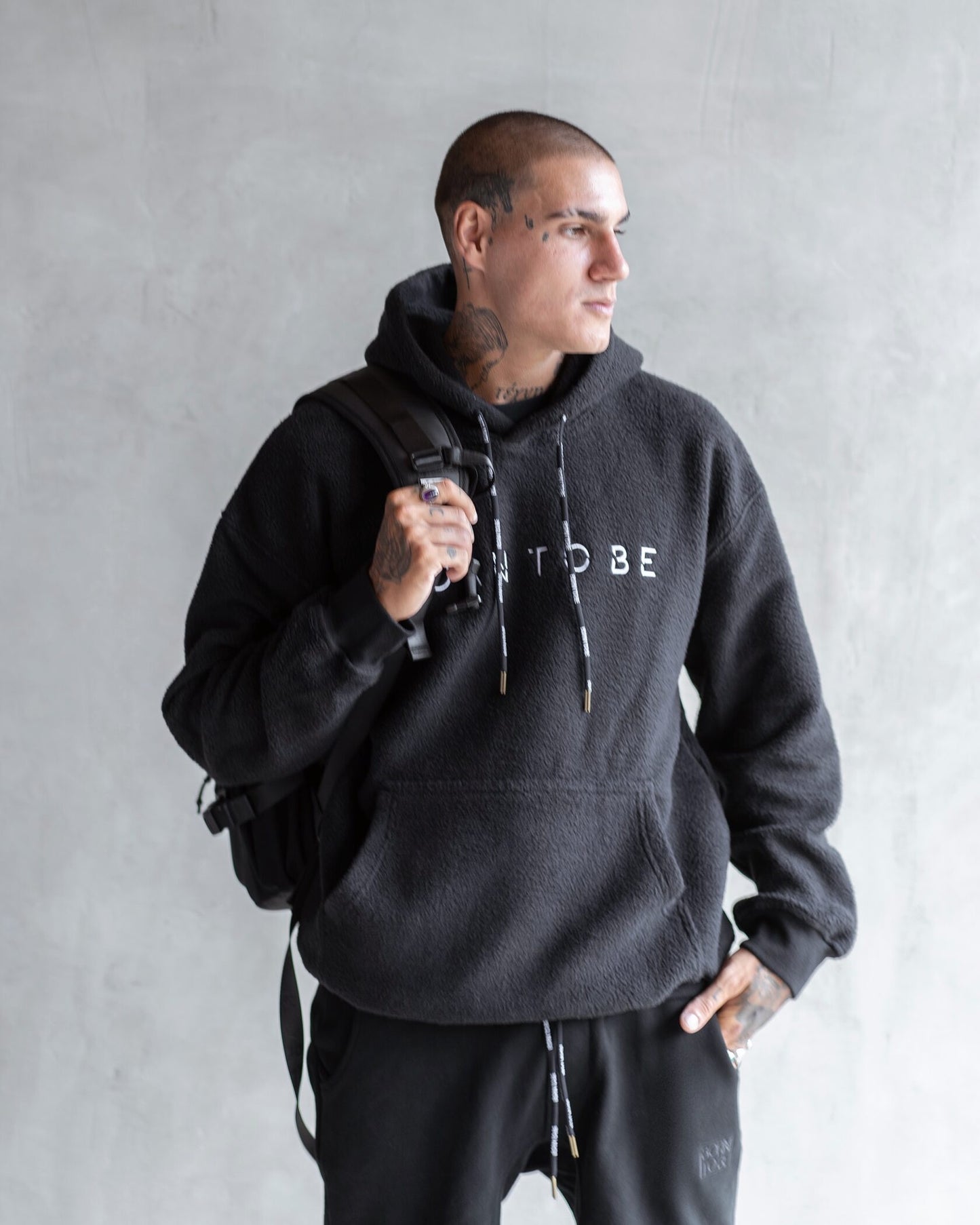 Sherpa Hoodie Dark Grey