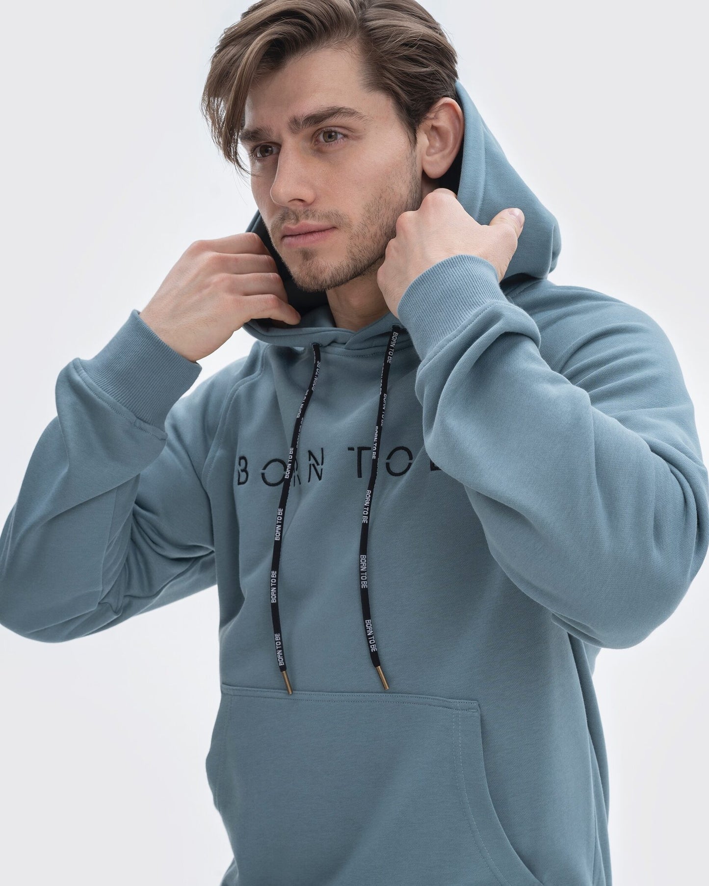 Lightweight Hoodie Mineral Blue