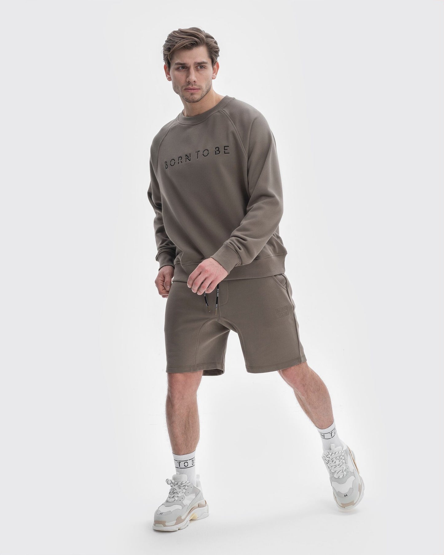 Lightweight Sweatshirt Stone Grey