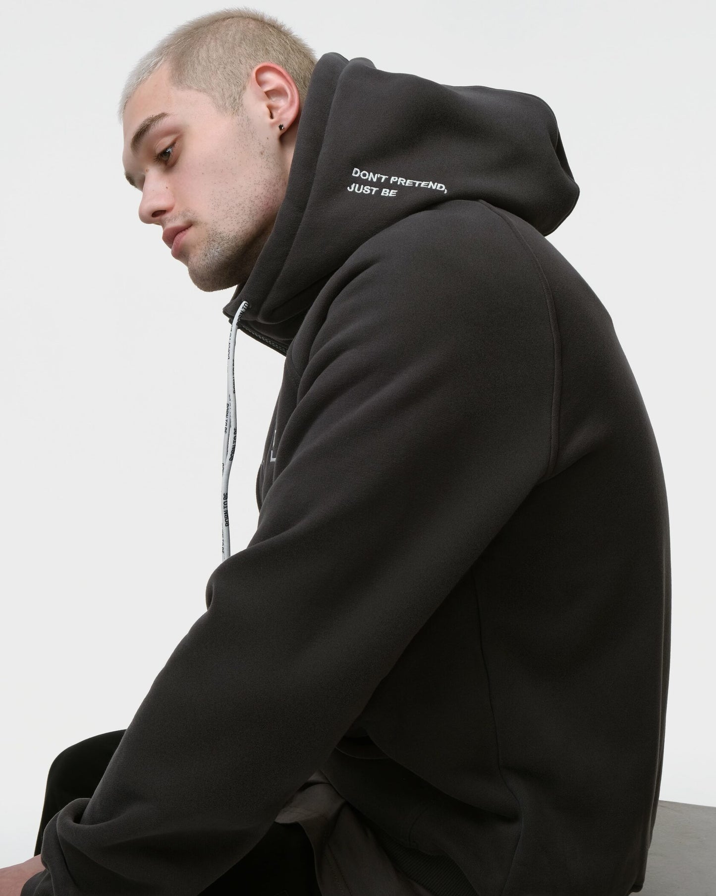 Zipped Hoodie Dark Grey