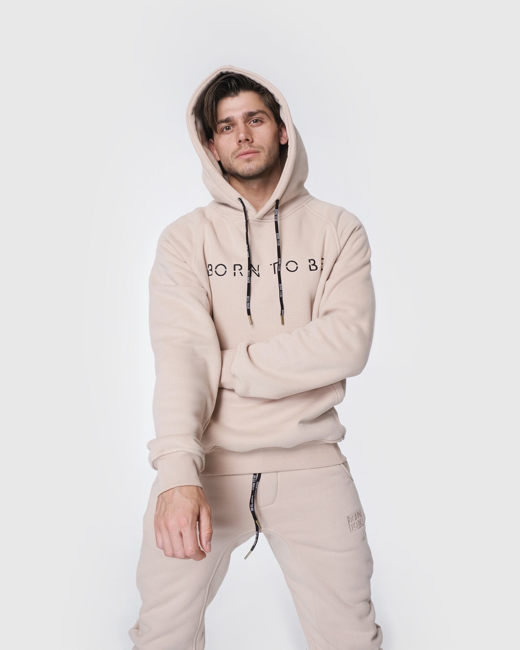 Light deals beige hoodie