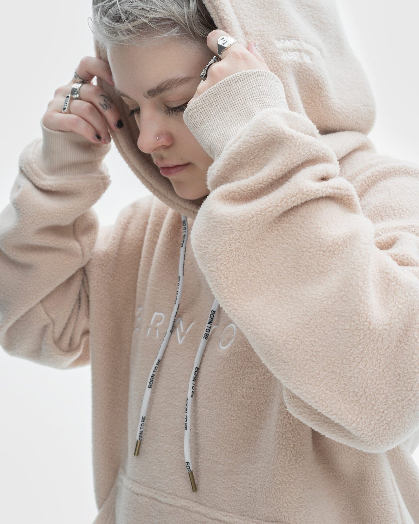 Sherpa Hoodie Beige